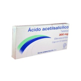 Ácido Acetilsalicílico 20 Tabletas Efervescentes