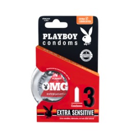Playboy Condoms Extra Sensitive 3 Piezas