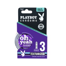 Playboy Condoms Texturized 3 Piezas