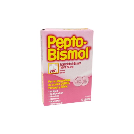 Peptobismol 12 Tabletas